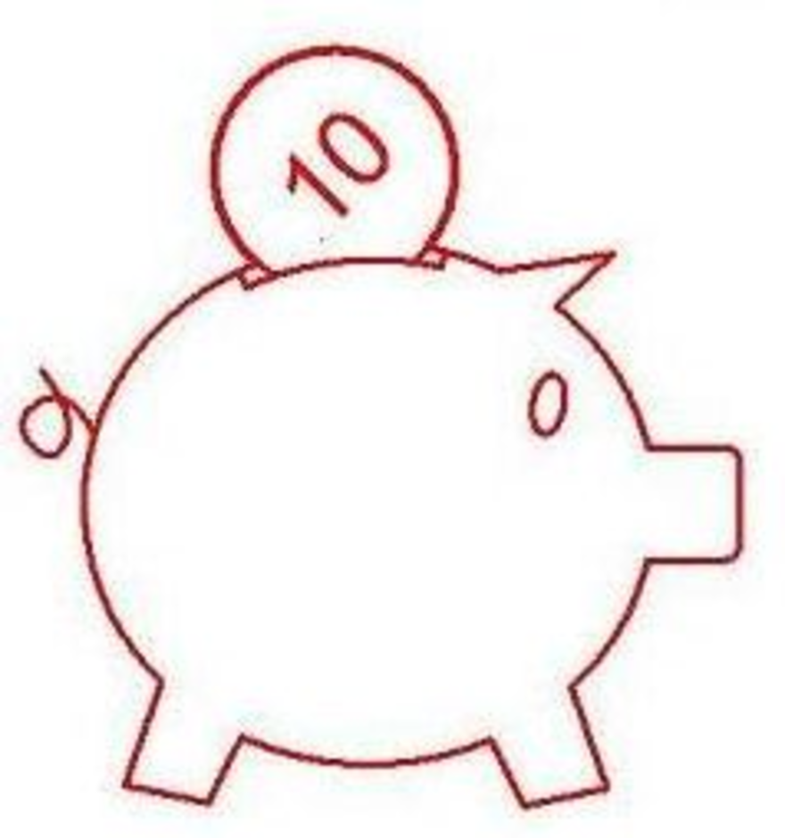 Schwein mit Geldeinwerfschlitz