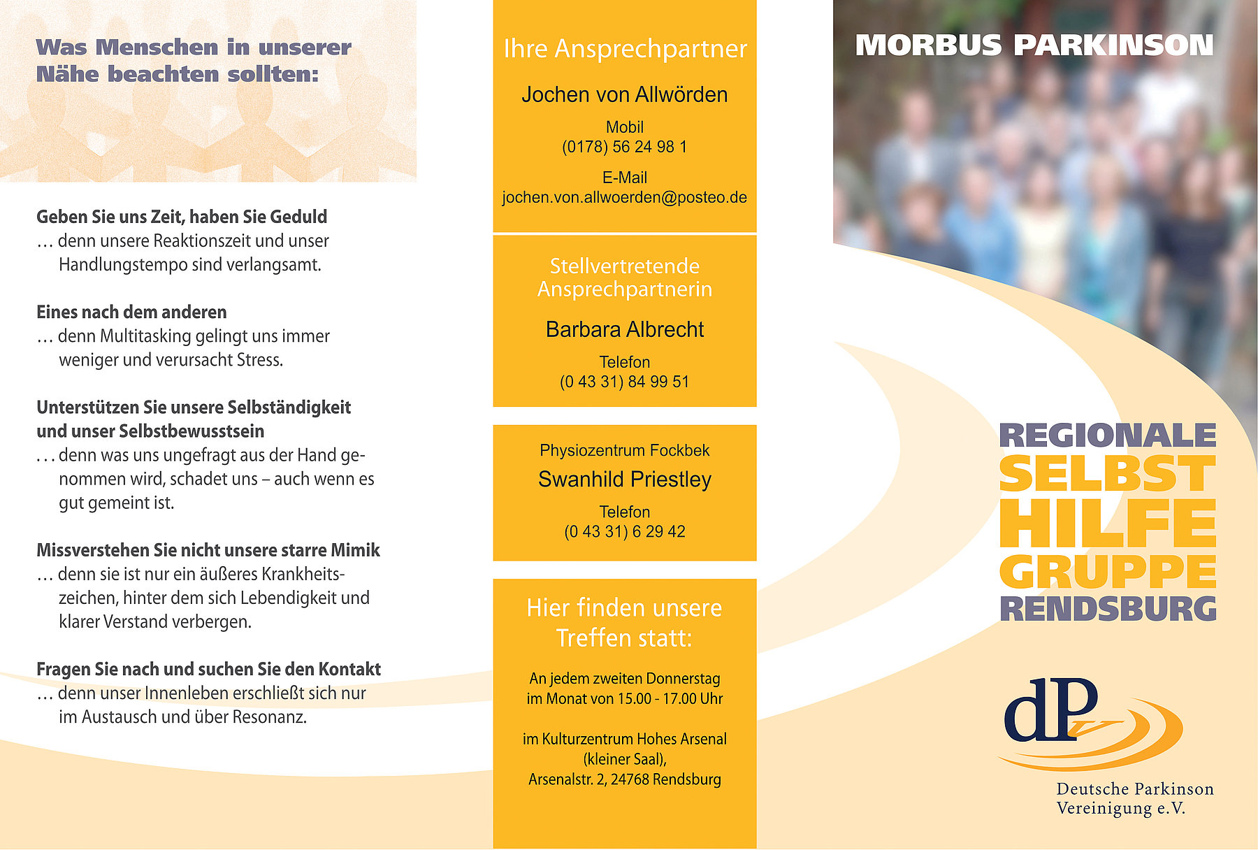 dPV Regionalgruppe Rendsburg — Flyer AUSSEN